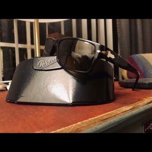 Persol black/tortoise sunglasses.